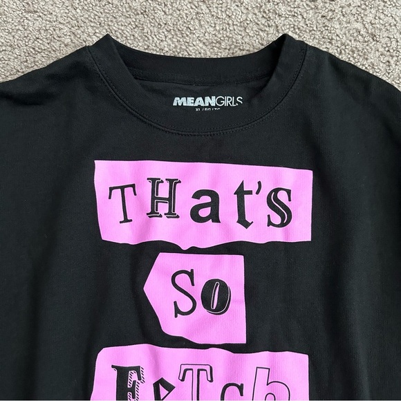 Mean Girls That’s So Fetch Sweatshirt Womens Size XL Black Pink - Picture 6 of 10